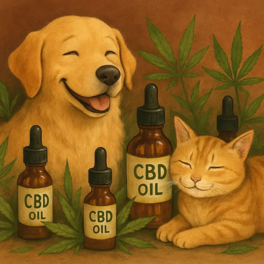 Najlepsze oleje CBD dla zwierząt – popraw zdrowie pupila