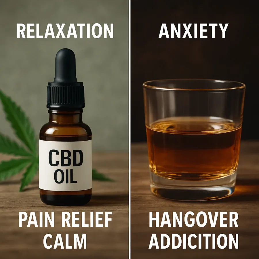 Olej CBD a alkohol – co musisz wiedzieć przed połączeniem