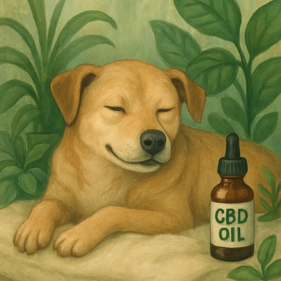 Najlepsze oleje CBD dla psa na uspokojenie i relaks
