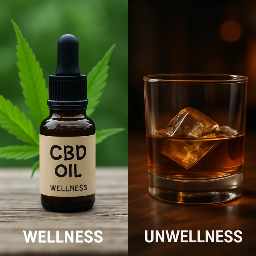 Olej CBD a alkohol – co musisz wiedzieć przed połączeniem