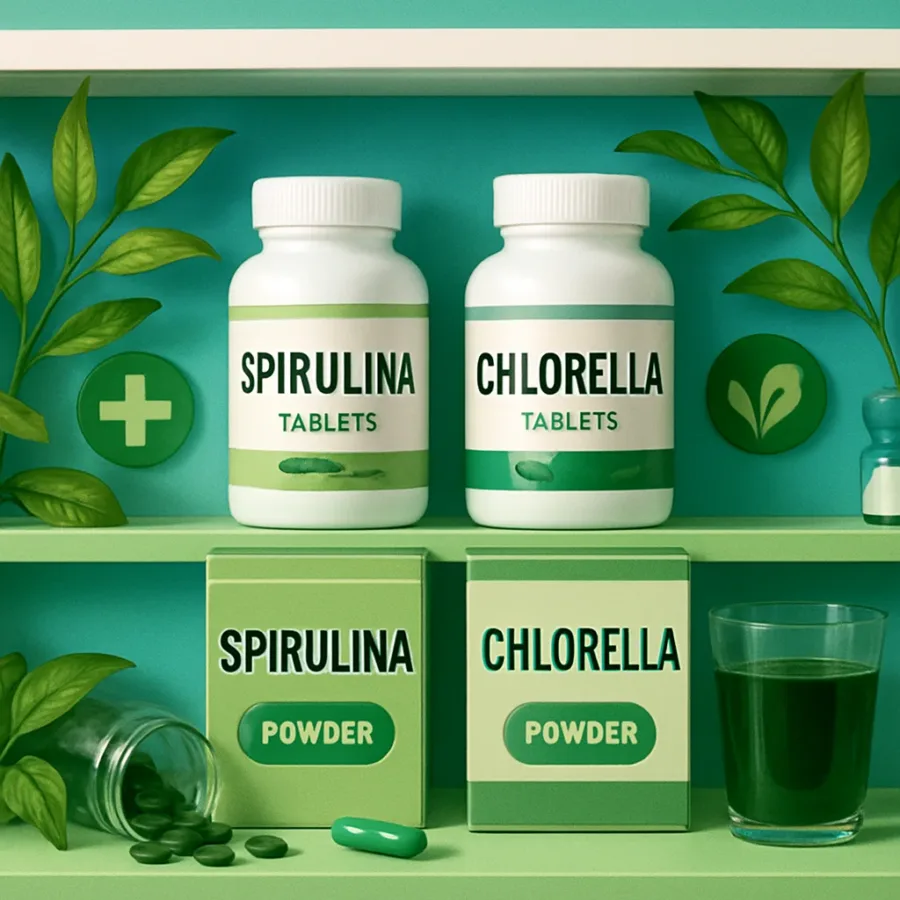 Najlepsze suplementy spiruliny i chlorelli w aptekach